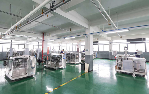 Granule machine testing in production area