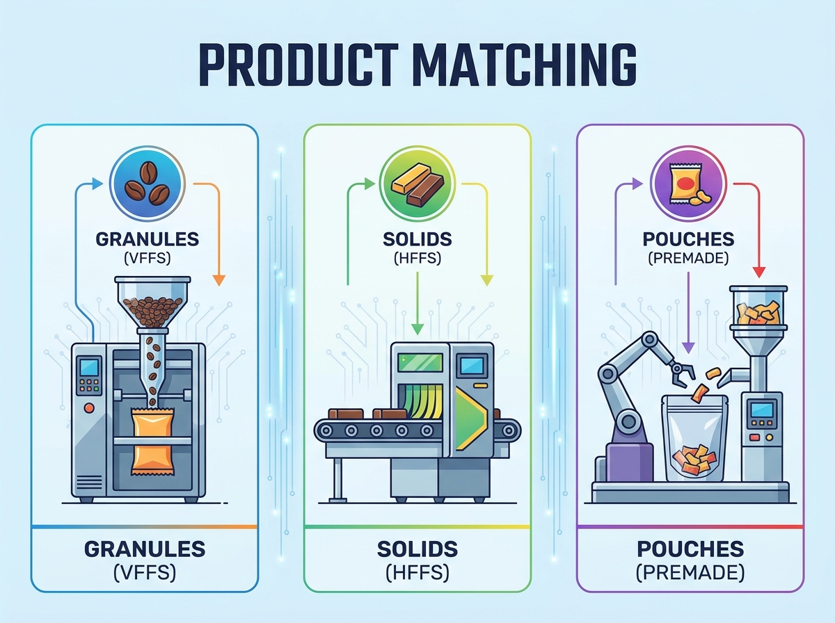 Modern Food Packing Machine in a hygienic production facility